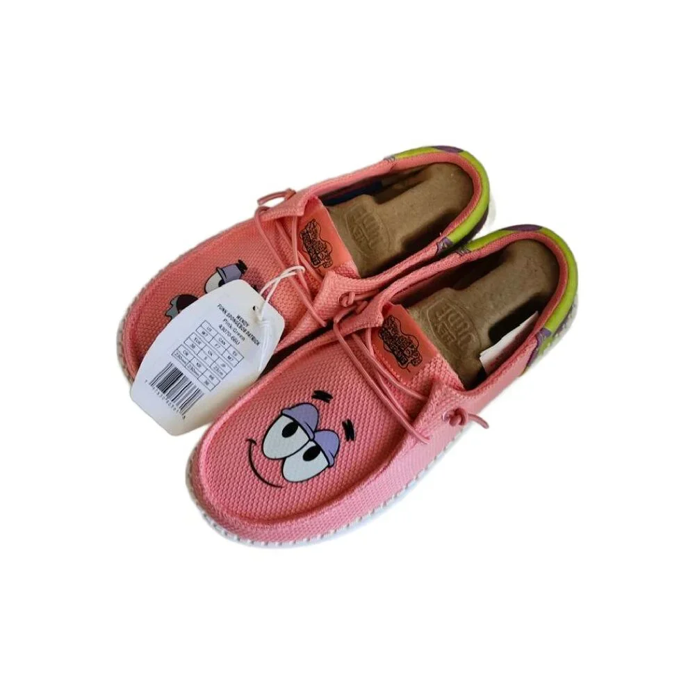 New with Tags Hey Dude Wally SpongeBob Patrick Loafer Shoes Size 7 - Picture 5 of 7